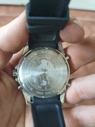 Reloj National Geographic Plata y Negro