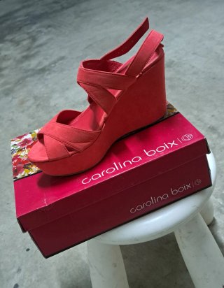 Sandalias Carolina Boix Coral Talla 40