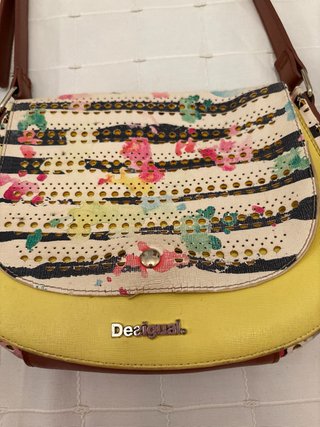 Bolso Desigual amarillo floral