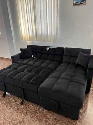 Sofá cama chaiselongue con almacenaje LIQUIDAMOS