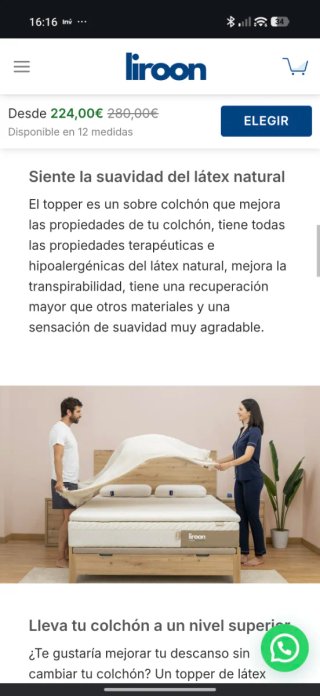 Topper in lattice Liroon 100x100cm