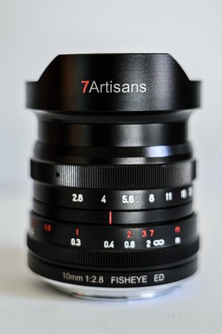 Objetivo Fisheye 7Artisans 10mm f/2.8