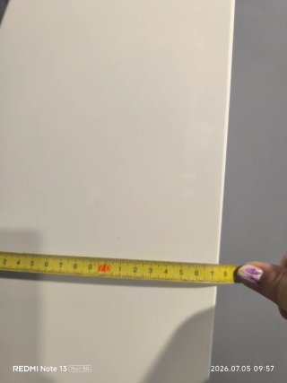 Mueble de salón blanco,son dos módulos de colgar