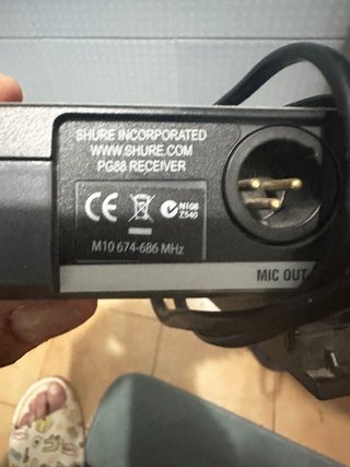 Receptor Shure PG88 Doble