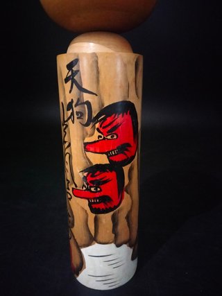 3 KOKESHI. LEGNO. GIAPPONE-28-24cm. FIRMATO-1926-1989
