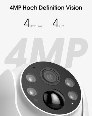 Telecamera ARCCTV Solare Esterno 4MP Wi-Fi