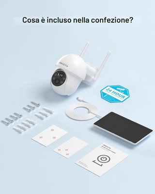 Telecamera ARCCTV Solare Esterno 4MP Wi-Fi