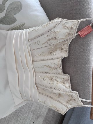 Vestido de Novia San Patrick Beige/Blanco