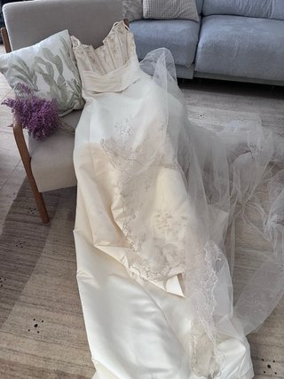 Vestido de Novia San Patrick Beige/Blanco