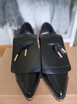Zapatos vintage piel negros