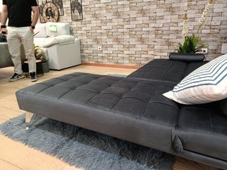 Sofá Cama Keren Negro/Gris