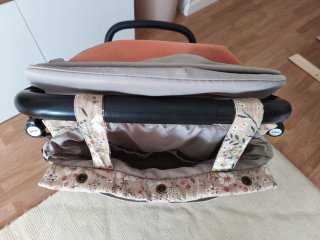 Bolso para carrito Giraffa beige flores