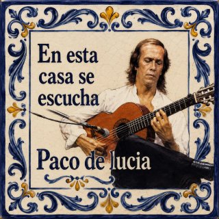 Azulejo Flamenco En esta casa se escucha
