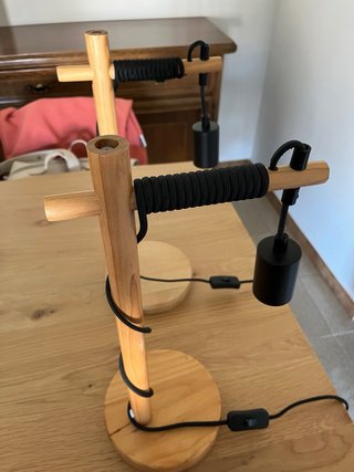 Lámparas de mesita de noche de madera