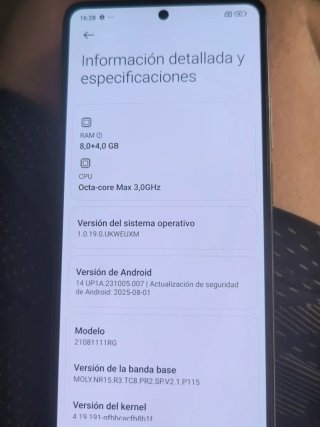 Xiaomi 11T 8GB 256GB trasera rota y lo demás bien