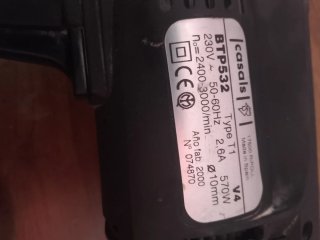 Taladro percutor Casals 570W + brocas