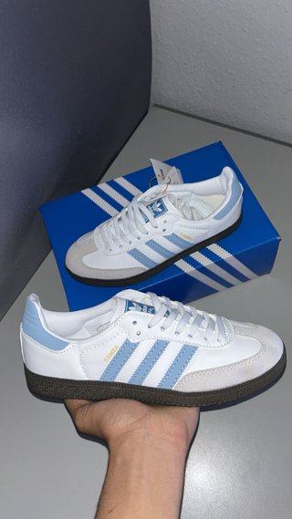 Adidas Samba OG Blancas y Azules