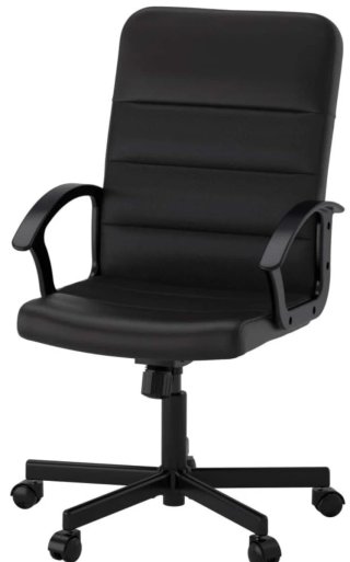 Silla regulable negra