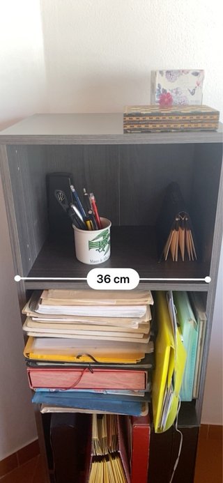 Estantería modular gris