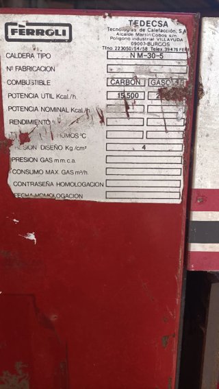 Caldera para gasoil Ferroli NM 30