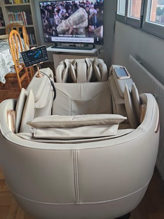 Sillón Masaje United Fusion Beige/Oro