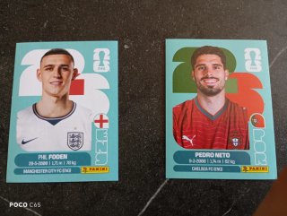 Panini Mundial 2026 - Foden y Neto