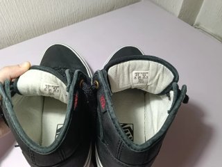 Zapatillas Vans Media Caña Negras Originales