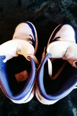 Nike Air Jordan 1 Mid Blancas y Azules