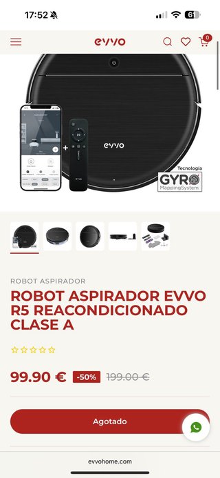 Robot Aspirador Evvo R5
