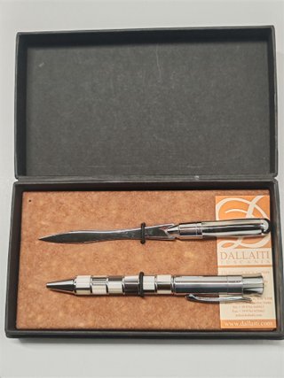 Set penna sfera e tagliacarte Dallaiti