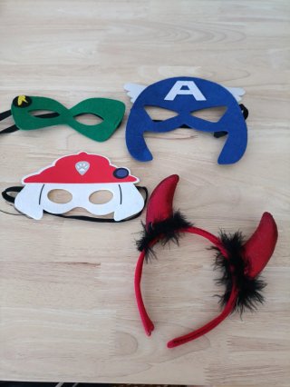 Disfraz Máscaras y Diadema