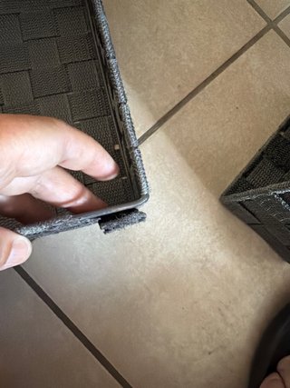 Cesti portaoggetti in tessuto intrecciato