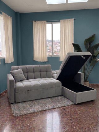 Sofá Cama Gris Nuevo - envio gratis