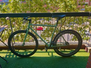 Bicicleta Fixie Verde