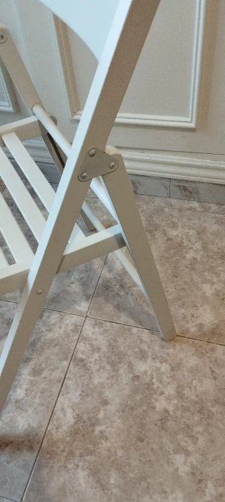 Silla plegable madera IKEA blanca