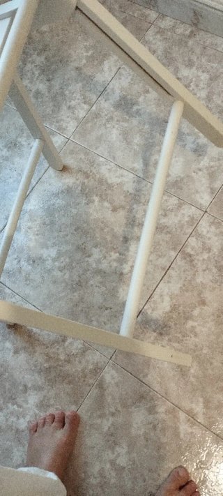 Silla plegable madera IKEA blanca