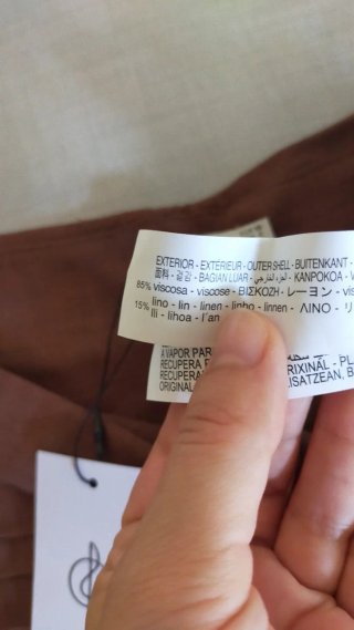 Minifalda Stradivarius marrón fruncida