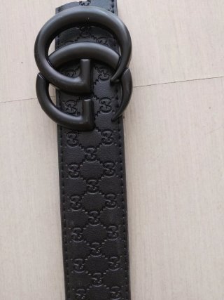 Cinturón Gucci Negro Hebilla Doble G