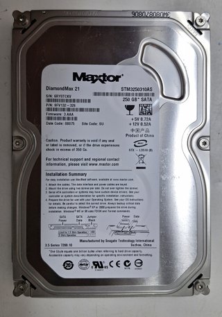 Hard Disk Maxtor DiamondMax 21 250GB SATA