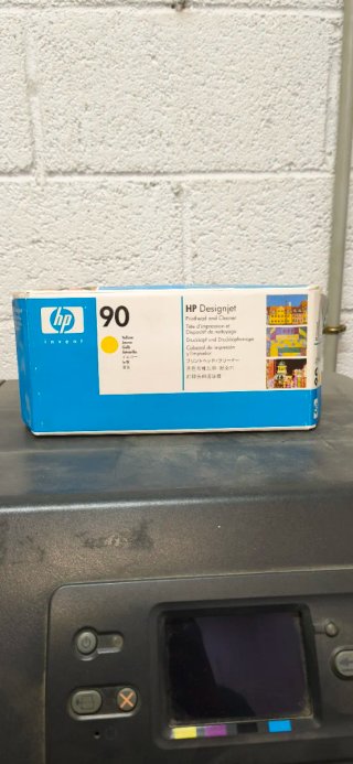 Cabezal y limpiador HP 90 Amarillo