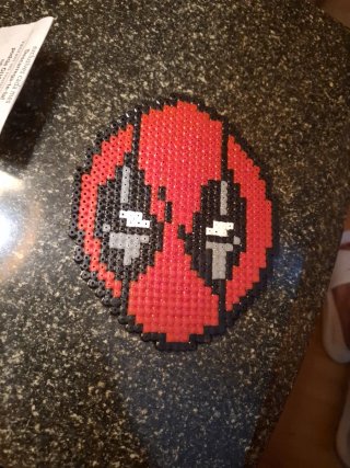 Figura Deadpool Hama Beads