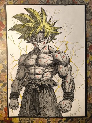 Disegno Goku Super Saiyan