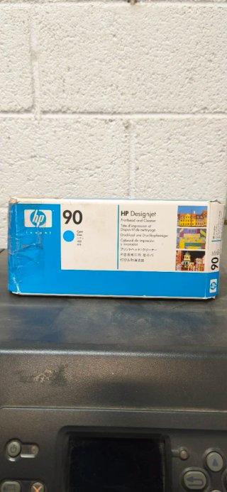 Cabezal y Limpiador HP 90 Cyan