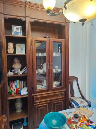 Armario modular madera y cristal