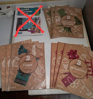 Lote libros de texto de 3° de primaria