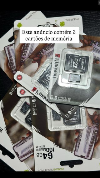 2 Cartões de Memória Kingston 64GB
