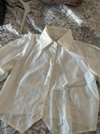 Camisa blanca corta mujer Talla M