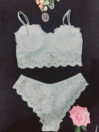 Conjunto Lencería Encaje Talla XL