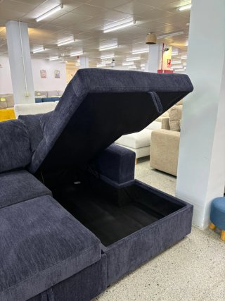 Sofá cama azul/gris