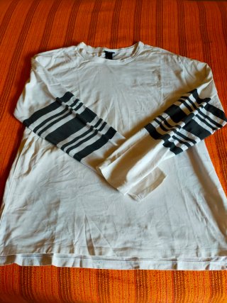 Camiseta H&M manga larga rayas talla L